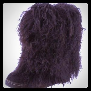BearPaw Boeties Brown 10 Lamb Fleece Boeties